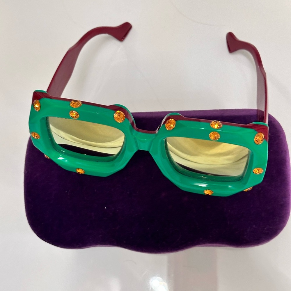 🌹GUCCI LIMITED EDITION SUNGLASSES MIRROR GLASSES runway - Picture 8 of 14
